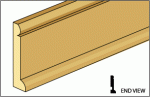 Dollhouse Baseboard Molding # 1