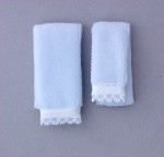 Dollhouse 2 pc Towel Set - Blue