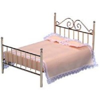 Dollhouse Double Brass Bed