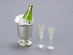 Champagne in Ice Bucket &amp; Glasses