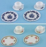 6 pc Floral Dish Set by Chrysnbon