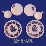 6 pc Floral Dish Set by Chrysnbon
