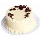Dollhouse White Cake - Chocolate Roses