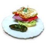 Dollhouse Sandwich with Pickle