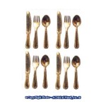 &amp;sect; Sale .60&amp;cent; Off - 12 pc. Flatware, Gold