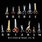 (*) Dollhouse Small All Purpose Scissors- Choice of Finish -