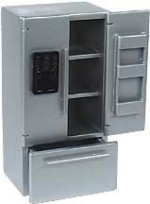 () Sale $4 Off - Dollhouse French Door Refrigerator- Choice of Color -
