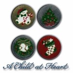 (*) Dollhouse Holiday Tins - Round- Choice of Style &amp; Filled or Not -