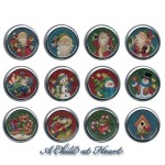 (*) Dollhouse Holiday Tins - Round- Choice of Style &amp; Filled or Not -