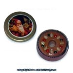 (*) Dollhouse Holiday Tins - Round- Choice of Style &amp; Filled or Not -