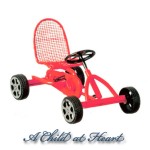 (*) Dollhouse Pedal Car - Red