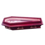 (*) Dollhouse Glass Topped Coffin 