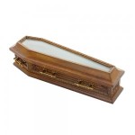(*) Dollhouse Glass Topped Coffin 