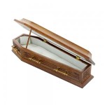 (*) Dollhouse Glass Topped Coffin 