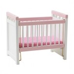 Dollhouse Pink/White Crib
