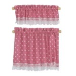 Dollhouse Nursery Hearts Cottage Curtains