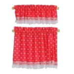 Dollhouse Nursery Hearts Cottage Curtains