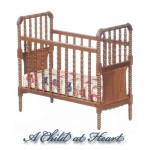 Disc $6 Off - Dollhouse Jenny Lin Spindle Crib