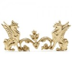 (*) Dollhouse Griffins Fireplace Fender