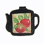 (*) Dollhouse Teapot Shaped Trivet- Choice of Color -