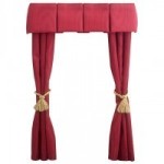 Dollhouse Double Drapes w/Box Pleat Cornice