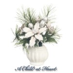 Dollhouse Poinsettia in Large Pot