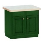 (*) Painted Island with Butcher Block Top- Choice of Color -