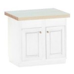 (*) Painted Island with Butcher Block Top- Choice of Color -