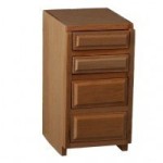 (*) Dollhouse 1&amp;frac12;&amp;quot; Drawer Base Cabinet