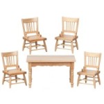 5 pc Table &amp; Chair Set- Choice of Finish -
