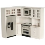 Kitchen Set White - Marble Counters
