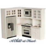 Kitchen Set White - Marble Counters