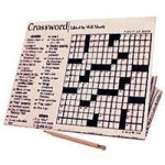 Crossword Puzzle w/Pencil