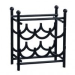 (*) Dollhouse Black Wine Rack