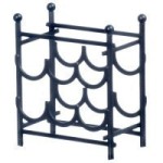 (*) Dollhouse Black Wine Rack