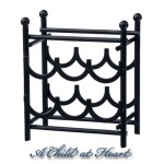 (*) Dollhouse Black Wine Rack