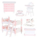 7 pc Nursery Bunk Bed Bedroom Set