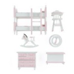 7 pc Nursery Bunk Bed Bedroom Set
