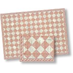 Dollhouse "FAUX" Marble Floor w/ Border- Choice of Color -