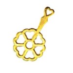 (*) Dollhouse Round Heart with Handle Trivet- Choice of Color -