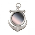 (*) Dollhouse Silver Anchor Mirror