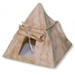 Dollhouse Miniature Tent, Tan or Green