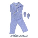 Dollhouse Men's Pajamas Set in Light Blue