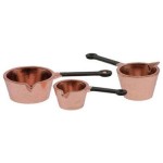 3 pc Copper Pots
