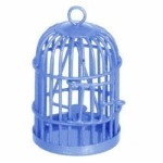 Dollhouse Colored Bird Cage- Choice of Color -
