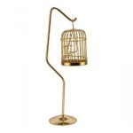 Dollhouse Tall Brass Bird Cage