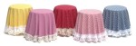 Dollhouse Patterned Skirted Table- Choice of Color -