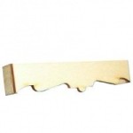 3-11/16" Dollhouse Wood Cornice (Kit)