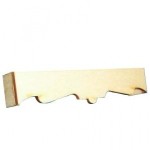 6-3/16" Dollhouse Wood Cornice (Kit)