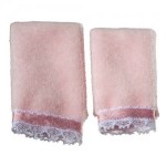 Dollhouse 2 pc Towel Set - Pink